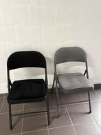 5 klapstoelen te koop!, Huis en Inrichting, Stoelen, Ophalen, Zwart, Zo goed als nieuw, Metaal