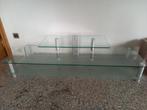 Table en verre meuble TV, Comme neuf, Enlèvement ou Envoi, Verre