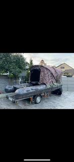 Raptor 470 met trailer ( karperboot, rubberboot), Watersport en Boten, Ophalen, Zo goed als nieuw