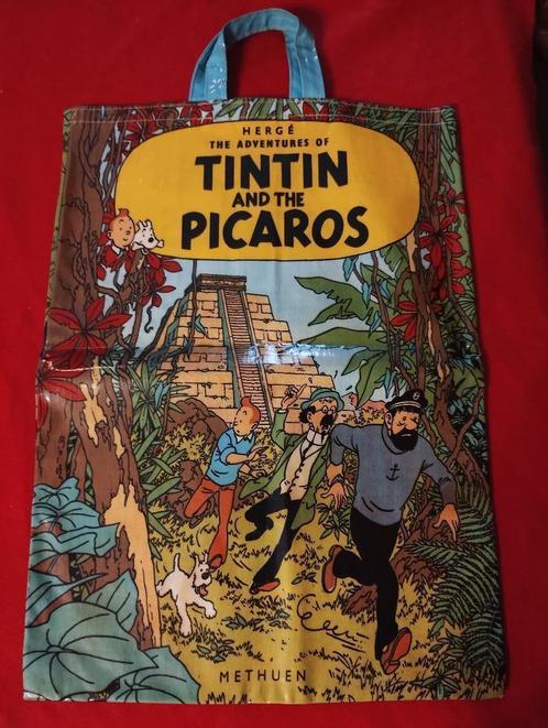 Sac en tissu Tintin Hergé ; Sari - Picaros 1982, Collections, Personnages de BD, Comme neuf, Ustensile, Tintin, Enlèvement ou Envoi