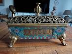 Chinese cloisonne parfumbrander gesigneerd in brons, Ophalen of Verzenden
