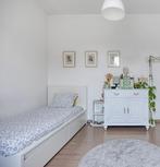 Klassiek eiken kastje - wit geschilderd, Huis en Inrichting, Ophalen, 100 tot 150 cm, 1 of 2 laden, Klassiek