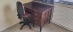 Antieke bureau met bureaustoel, Antiek en Kunst, Ophalen