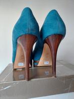 891B* Casadei - sexy escarpins bleux full cuir (40), CASADEI, Escarpins, Porté, Bleu