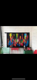 Groot abstract canvas, Antiek en Kunst, Ophalen