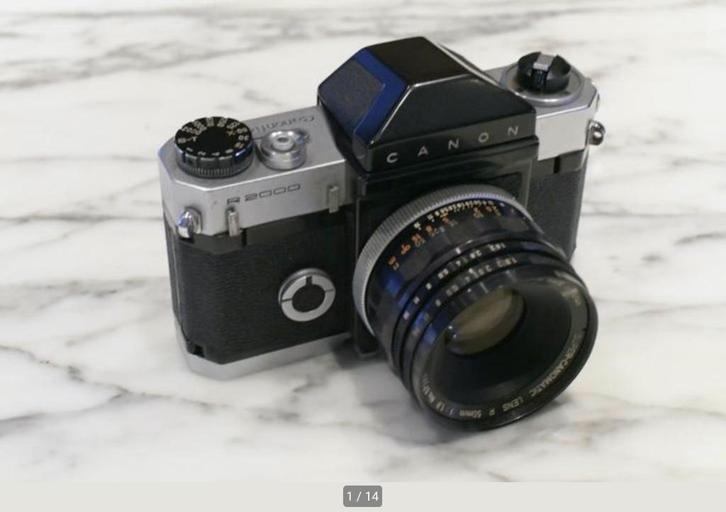 Canonflex R2000 met 50mm/1.8 R en 100mm/3.5 R, Verzamelen, Foto-apparatuur en Filmapparatuur, Fototoestel, 1960 tot 1980, Ophalen of Verzenden