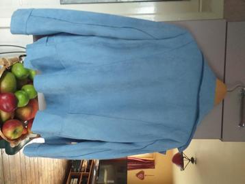 Veste femme - bleu clair - Imitation daim - Taille L (42 - 4 beschikbaar voor biedingen