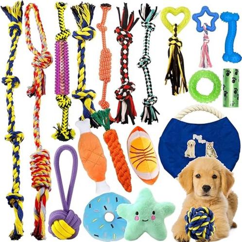 Hondenspeelgoed set 20 stuks SNELLE GRATIS LEVERING, Dieren en Toebehoren, Honden-accessoires, Nieuw, Verzenden