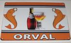 ORVAL BIER : Metalen Bord ORVAL Trappistenbier, Verzamelen, Biermerken, Verzenden, Nieuw, Reclamebord, Plaat of Schild, Overige merken