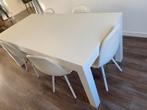 Eettafel keukentafel salontafel zetel koelkast, Huis en Inrichting, Complete eetkamers, Ophalen, Gebruikt, 4 tot 6 stoelen