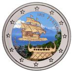 2 euro Portugal 2015 Timor gekleurd, Postzegels en Munten, Munten | Europa | Euromunten, 2 euro, Ophalen of Verzenden, Portugal