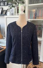 Blazer bleu sequins Sommer Mann t.38, Comme neuf, Taille 38/40 (M), Bleu, Sommermann