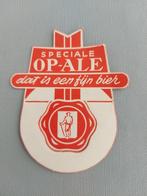 Halsetiket fles Op Ale De Smedt Opwijk, Verzamelen, Merken en Reclamevoorwerpen, Ophalen of Verzenden, Gebruikt, Overige typen