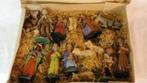 Oud compleet set kerstbeeldjes papier maché van Marolin, Ophalen of Verzenden, Gebruikt