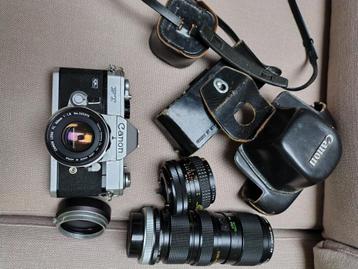 Appareil photo reflex CANON FT QL + TROIS objectifs, Enlèvement ou Envoi, Utilisé, Reflex miroir, Canon