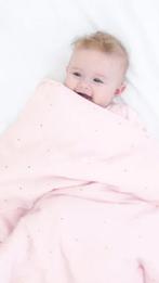 Couverture Bemini rose Softy Jersey pour bébé - enfant:, Enfants & Bébés, Comme neuf, Couverture, Enlèvement ou Envoi