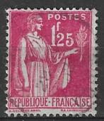 Frankrijk 1937/1939 - Yvert 370 - Type "Paix" - 1,25 F. (ST), Timbres & Monnaies, Timbres | Europe | France, Affranchi, Envoi