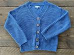 Bel & Bo, blauwe cardigan / vest houten knopen maat 134, Meisje, Trui of Vest, Ophalen of Verzenden, Zo goed als nieuw