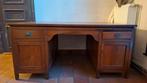 Klassiek bureau van massief Tec hout, Huis en Inrichting, Bureaus, Ophalen, Gebruikt, Bureau