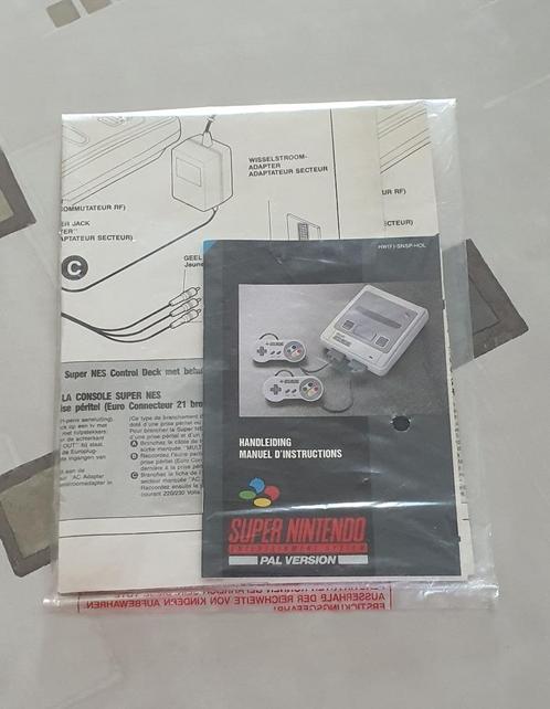 Super Nintendo handleiding, poster en papieren, Games en Spelcomputers, Games | Nintendo Super NES, Zo goed als nieuw, Platform