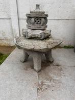 Handgemaakt 5-deelse outdoor kaarshouder, Tuin en Terras, Ophalen, Zo goed als nieuw, Steen