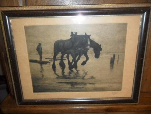 Ets van Kurt Peiser (Antwerpen 1887- Ukkel 1962), Antiek en Kunst, Kunst | Etsen en Gravures, Ophalen of Verzenden