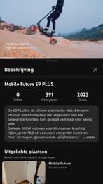 Elektrische step s9 plus mobile future, Fietsen en Brommers, Steps, Ophalen, Gebruikt, Elektrische step (E-scooter), Mobile future