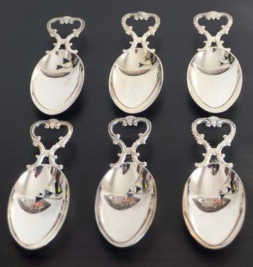 6 Olri Silver presentatielepels beschikbaar voor biedingen