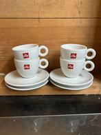 illy koffie kopjes met bordjes, Ophalen of Verzenden, Zo goed als nieuw, Porselein, Kop en/of schotel