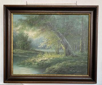 Olieverschilderij op doek beschikbaar voor biedingen