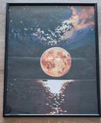 Schilderij volle maan (40 x 50), 50 tot 75 cm, Ophalen of Verzenden, Zo goed als nieuw, Minder dan 50 cm