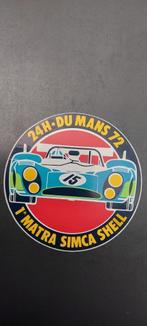 Sticker autocollant rally 24h Le Mans 1972 simca, Verzamelen, Ophalen of Verzenden, Gebruikt