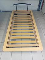 Bed, Huis en Inrichting, Slaapkamer | Bedden, Ophalen, 100 cm, Eenpersoons, Bruin
