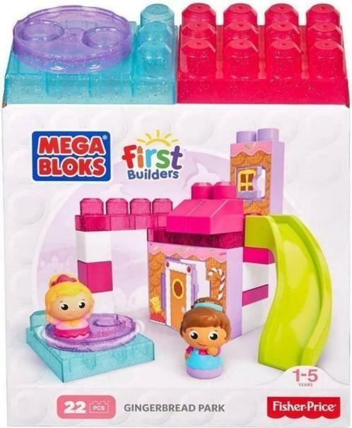 MegaBloks - bouwset 'peperkoekpark', Kinderen en Baby's, Speelgoed | Bouwstenen, Zo goed als nieuw, Megabloks, Ophalen of Verzenden