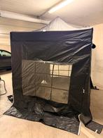 Partytent 2m x 2m donker bruin grijs, Tuin en Terras, Partytenten, Ophalen, Gebruikt, 2 meter of meer, Partytent