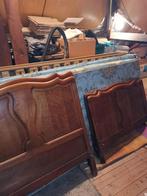 vintage houten bedden met verstelbare lattenbodem, Antiek en Kunst, Antiek | Meubels | Bedden, Ophalen