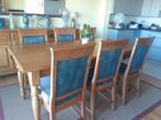 eettafel + 6 stoelen, Ophalen, Gebruikt, 50 tot 100 cm, Vijf personen of meer