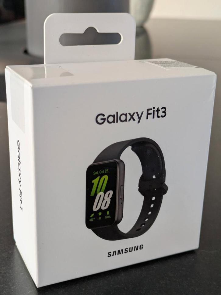 Galaxy Fit 3, Handtassen en Accessoires, Smartwatches, Nieuw, Zwart, Hoogte, Ophalen of Verzenden