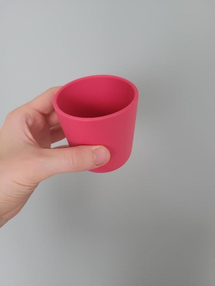 Béaba siliconen drinkbeker roze, Kinderen en Baby's, Babyvoeding en Toebehoren, Zo goed als nieuw, Overige typen, Ophalen