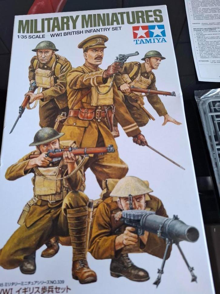 TAMIYA WWI British Infantry set 1/35e, Hobby en Vrije tijd, Modelbouw | Figuren en Diorama's, Nieuw, Figuur of Figuren, 1:35 tot 1:50