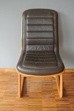 Vintage Giroflex design slede stoel, Maison & Meubles, Chaises, Brun, Vintage, Enlèvement, Utilisé