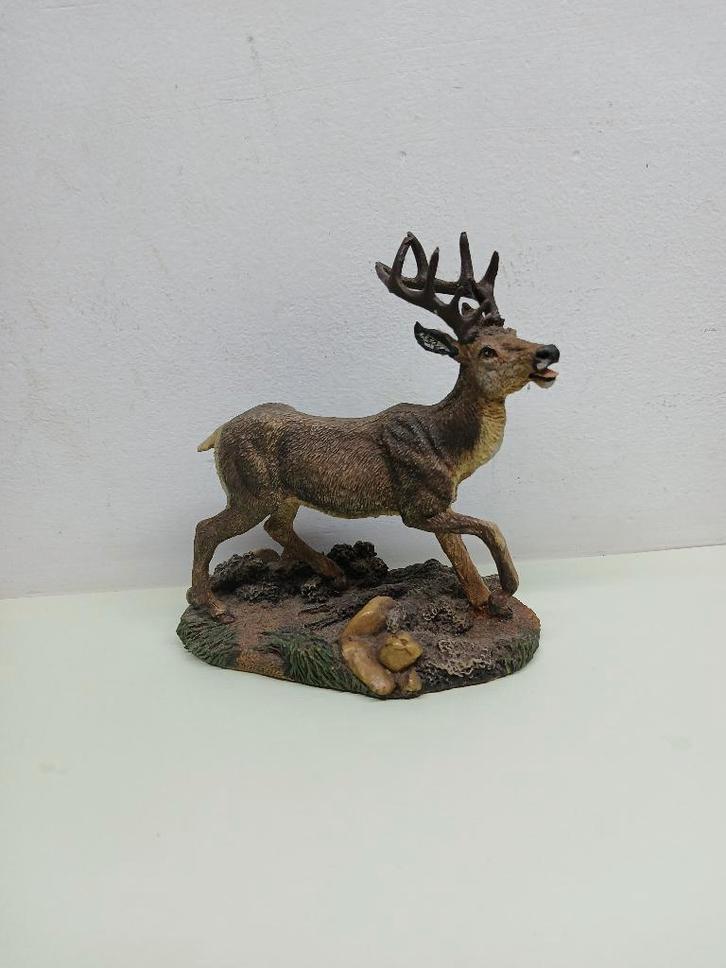 franklin mint wildlife preservation - edelhert, Verzamelen, Beelden en Beeldjes, Zo goed als nieuw, Dier, Ophalen of Verzenden