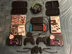 Nintendo Switch met 3 bakjes en veel accesoires, Avec 3 manettes ou plus, Enlèvement, Utilisé, Switch Original