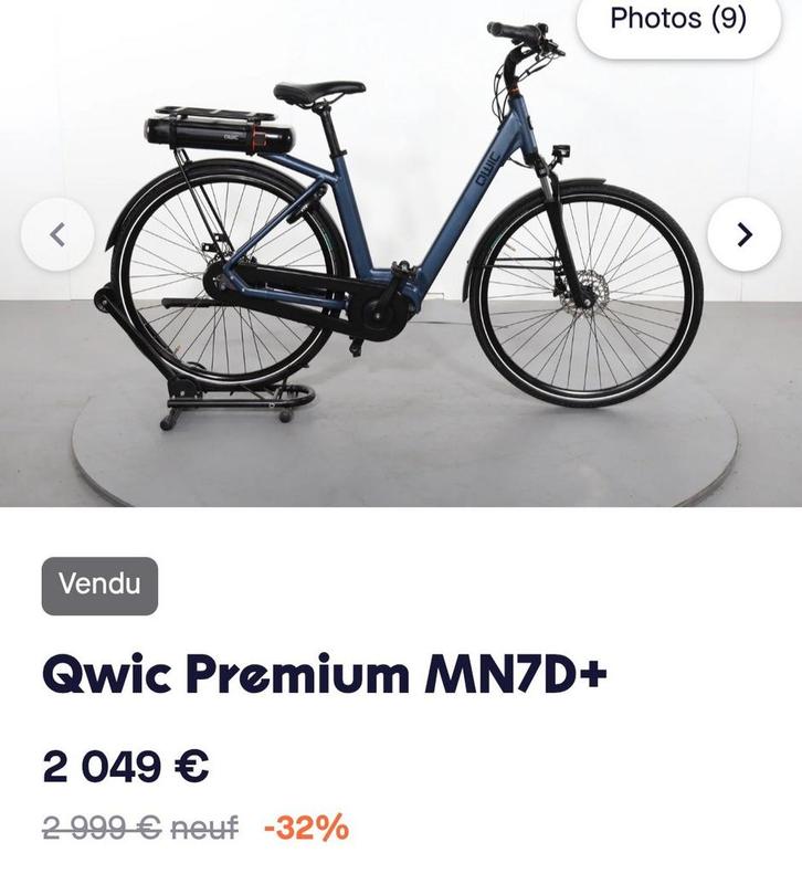 Qwic premium elektrische fiets. De Qwic Premium MN7D+ is een, Fietsen en Brommers, Elektrische fietsen, Zo goed als nieuw, Qwic