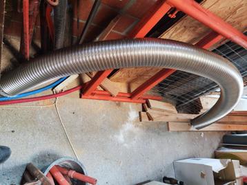 Flexible double paroi inox 130mm pour tubage, Neuf, Inox, 80 mm ou plus, 2 à 4 mètres