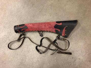 mooie nieuwe dik lederen rug quiver voor je pijlen uniek beschikbaar voor biedingen