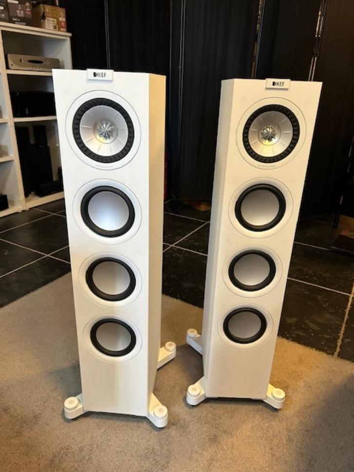 KEF Q550 wit ex demo, TV, Hi-fi & Vidéo, Enceintes, Comme neuf, Haut-parleurs Frontaux, Arrière ou Stéréo, 120 watts ou plus, Autres marques