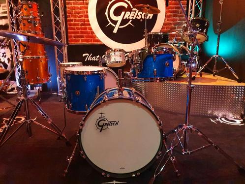 Gretsch USA set in blue sparcle en 60' Marine 20BD/12TT/14FT, Musique & Instruments, Batteries & Percussions, Neuf, Autres marques