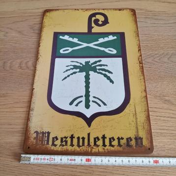 Metalen reclame bord Westvleteren  beschikbaar voor biedingen