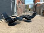 2 x Jori Yoga relax, Medi Mono-Move, cuir noir, Enlèvement ou Envoi, Cuir, Leolux durlet natuzzi Rolf Benz conform hukla himolla Stressless